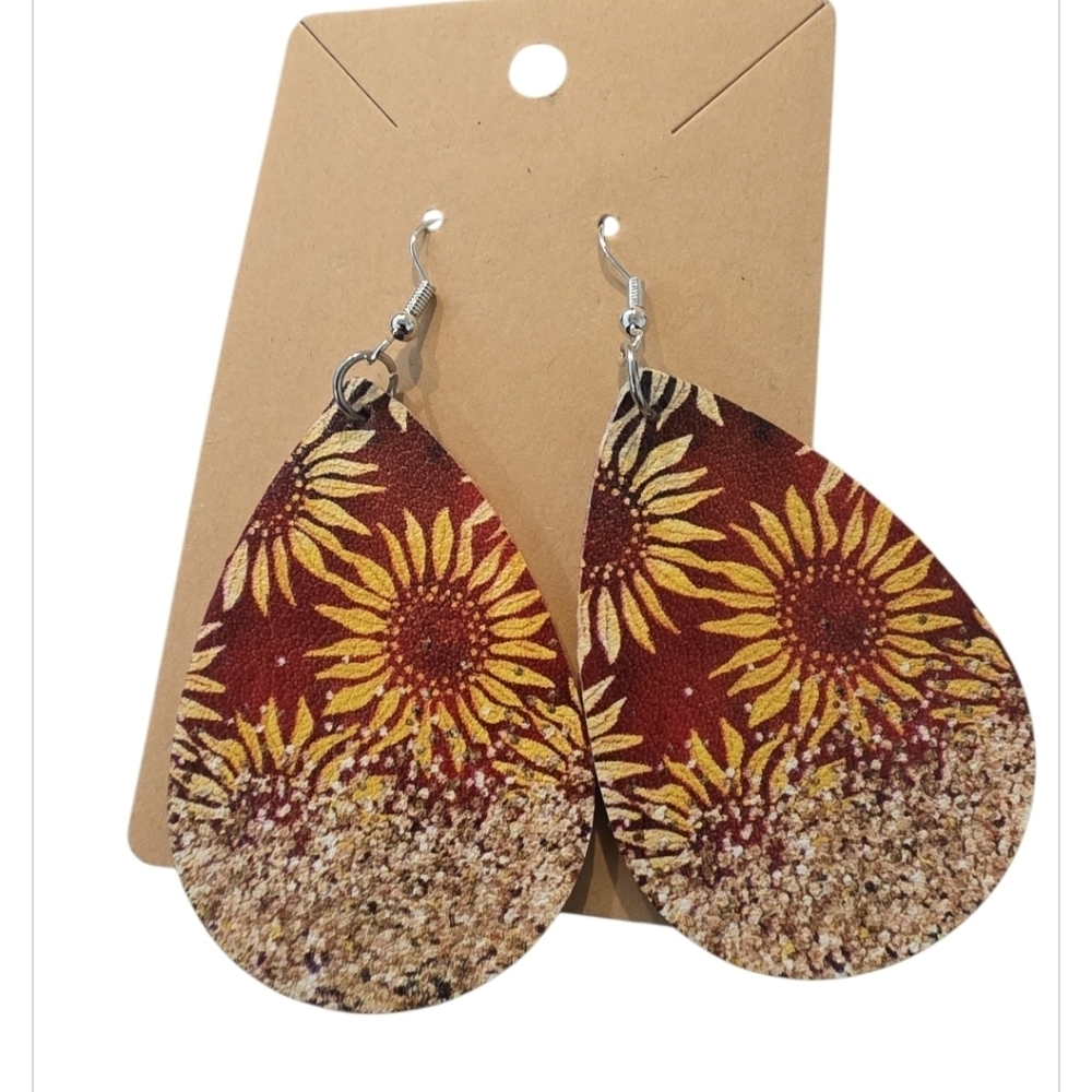 👋 Sunflower Teardrop Earrings | Mix And Match 3/$20